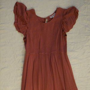 Blush Pink Maternity Dress